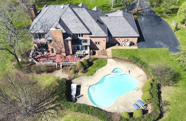 birds eye view of property