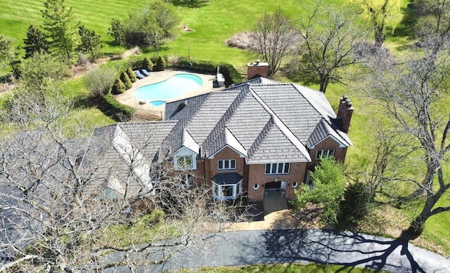 birds eye view of property