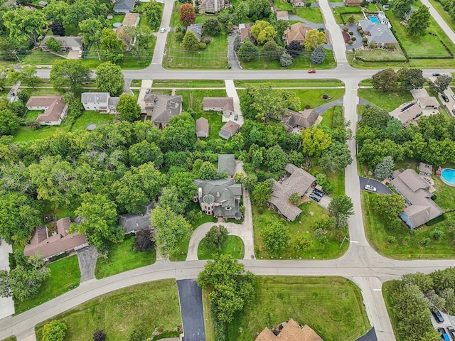 birds eye view of property featuring a residential view