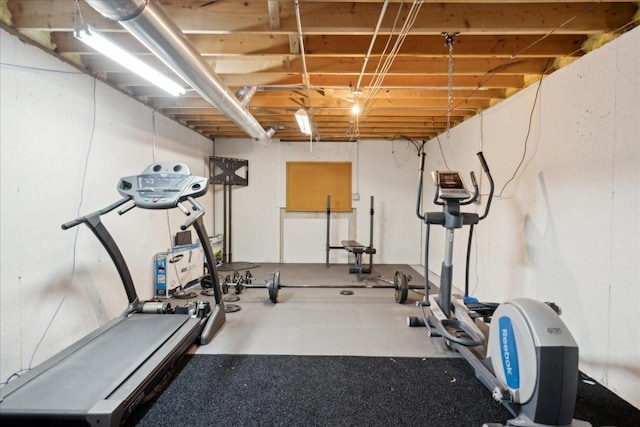 view of workout room