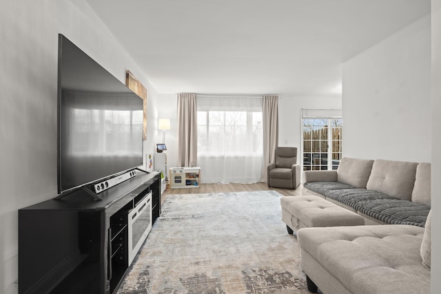 277 E Alpine Dr, Glendale Heights, IL 60139 - living room featuring wood finished floors