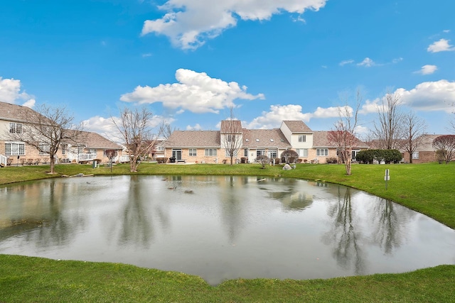 property view of water with a residential view