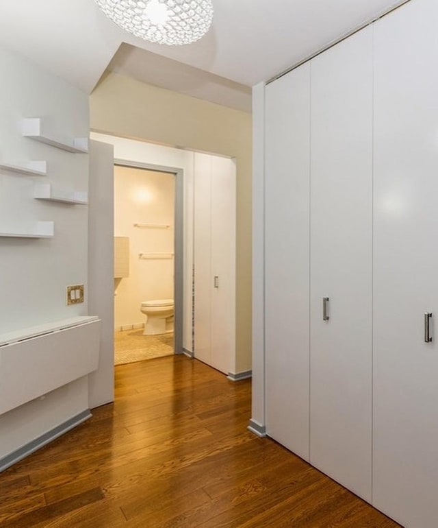 400 N Lasalle Dr Unit 3706, Chicago, IL 60654 - hall with dark wood-type flooring