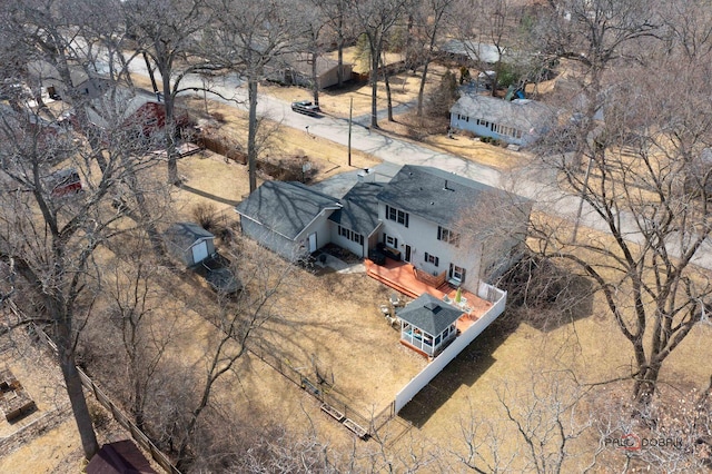 birds eye view of property