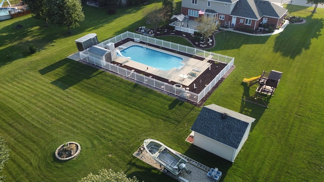 birds eye view of property