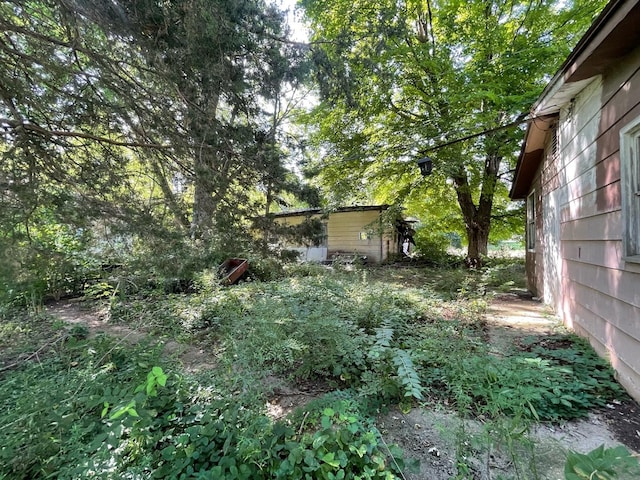 608 S Elm St, Villa Grove, IL 61956 - view of yard featuring an outbuilding and a storage shed