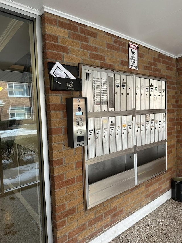 view of home's community featuring mail area