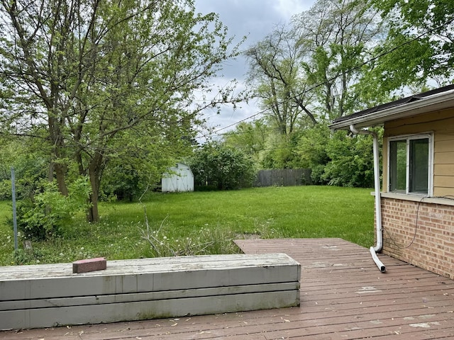 311 Seneca St, Park Forest, IL 60466 - deck with a yard