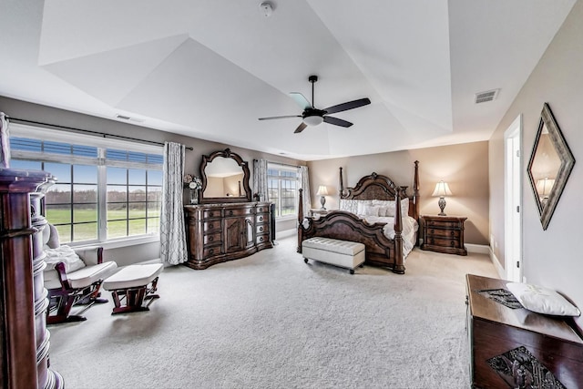 22814 Sara Springs Dr, Frankfort, IL 60423 - carpeted bedroom featuring baseboards, a ceiling fan, and a raised ceiling