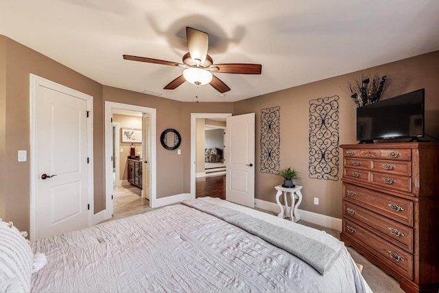 22814 Sara Springs Dr, Frankfort, IL 60423 - bedroom with baseboards and ceiling fan