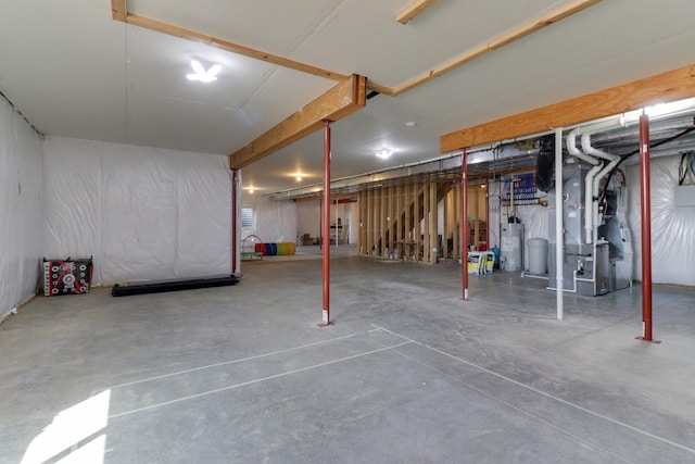 3605 Como Ct, Normal, IL 61761 - unfinished below grade area with heating unit and water heater