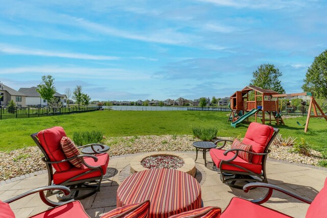 3605 Como Ct, Normal, IL 61761 - view of patio featuring a playground