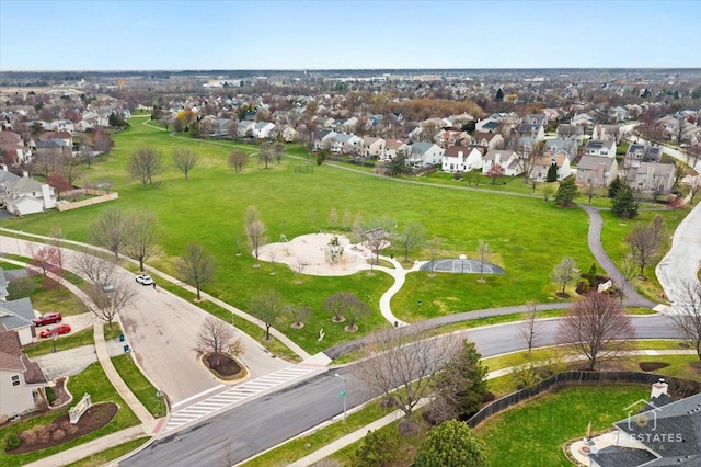 birds eye view of property featuring a residential view