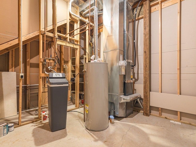 2072 Charnwood Ct, Machesney Park, IL 61115 - utility room featuring water heater