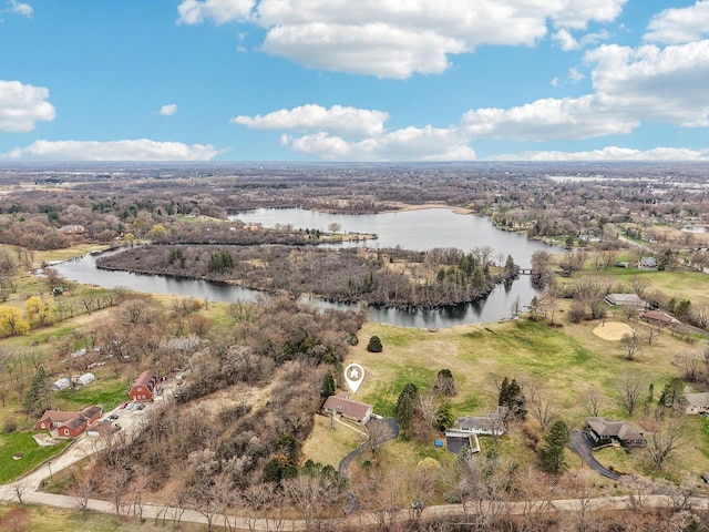 34550 N Stanley Rd, Ingleside, IL 60041 - birds eye view of property featuring a water view