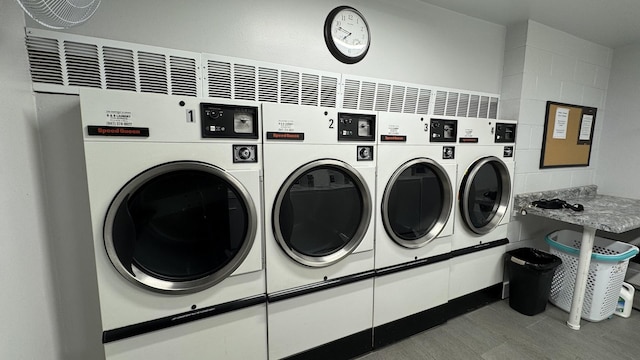 2050 Valencia Dr Unit 405, Northbrook, IL 60062 - shared laundry room with washing machine and dryer