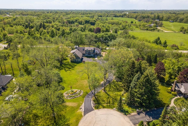 6517 Saddle Ridge Ct, Long Grove, IL 60047 - view of subject property with a heavily wooded area