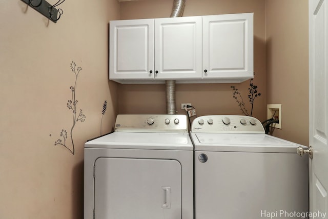 437 Deer Run Rd, Lakemoor, IL 60051 - laundry area with cabinet space and independent washer and dryer