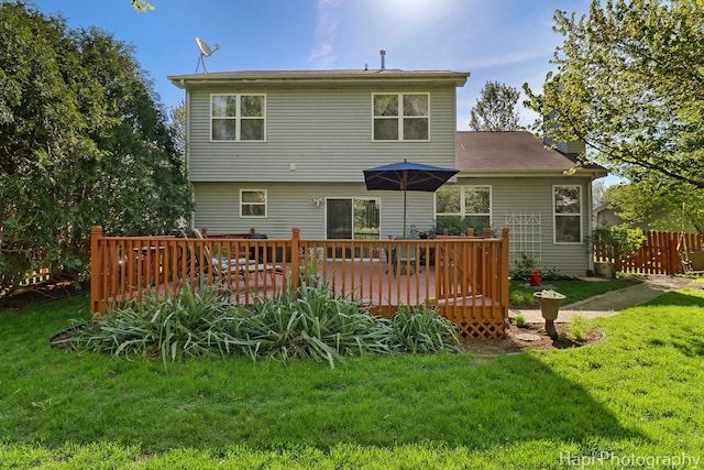 437 Deer Run Rd, Lakemoor, IL 60051 - back of house with a wooden deck