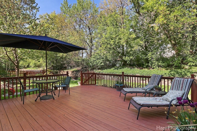 437 Deer Run Rd, Lakemoor, IL 60051 - view of wooden deck