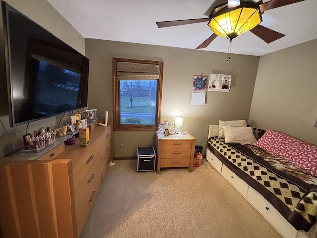 2 Rutgers Ct, Hawthorn Woods, IL 60047 - bedroom featuring light colored carpet and a ceiling fan