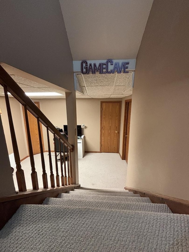 2 Rutgers Ct, Hawthorn Woods, IL 60047 - stairs featuring carpet flooring