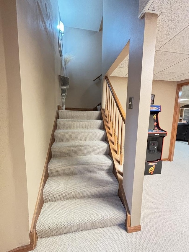 2 Rutgers Ct, Hawthorn Woods, IL 60047 - staircase with carpet floors and baseboards