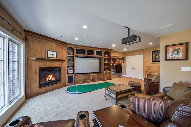 1303 Bonnema Ave, Naperville, IL 60565 - living room with a large fireplace, carpet floors, and a healthy amount of sunlight