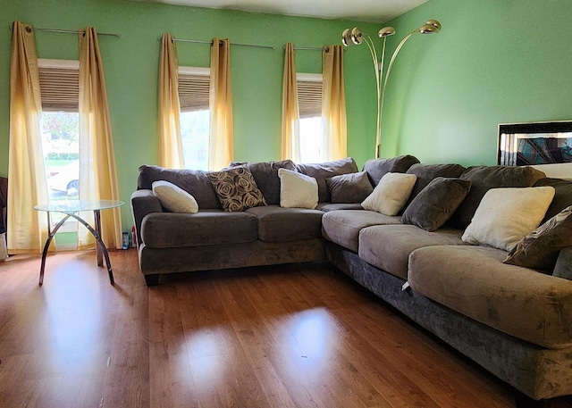 18454 Ridgewood Ave, Lansing, IL 60438 - living area with dark wood-type flooring