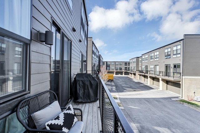 balcony featuring grilling area