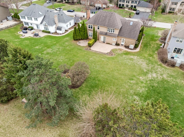 birds eye view of property featuring a residential view