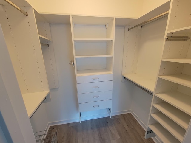 757 N Orleans St Unit 1004, Chicago, IL 60654 - spacious closet featuring dark wood finished floors