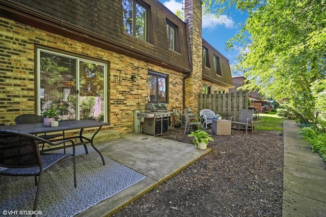 1767 Jefferson Ave, Glenview, IL 60025 - view of patio / terrace featuring outdoor dining area and area for grilling