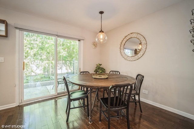 1767 Jefferson Ave, Glenview, IL 60025 - dining area with dark wood-style floors and baseboards