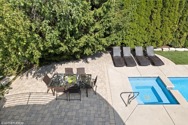 96 Harbor St, Glencoe, IL 60022 - outdoor pool with an outdoor hangout area