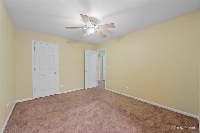 2097 Ivy Ridge Dr Unit 2097, Hoffman Estates, IL 60192 - unfurnished bedroom with carpet, ceiling fan, and baseboards