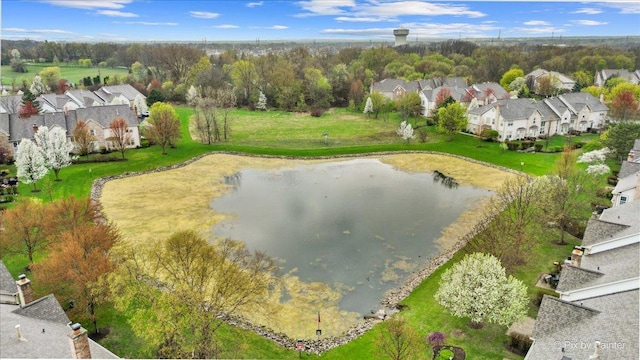 2097 Ivy Ridge Dr Unit 2097, Hoffman Estates, IL 60192 - bird's eye view featuring a residential view and a water view