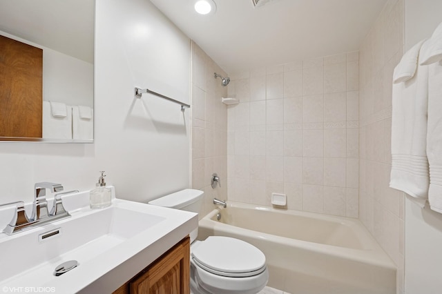 20753 N Buffalo Run, Kildeer, IL 60047 - bathroom with toilet, vanity, and  shower combination