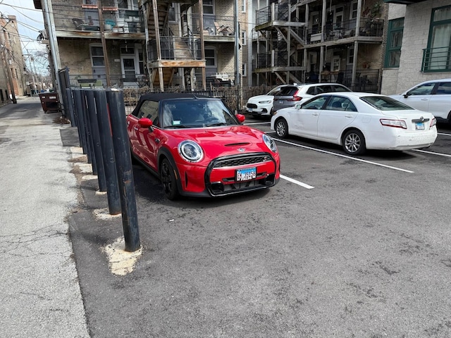view of uncovered parking lot