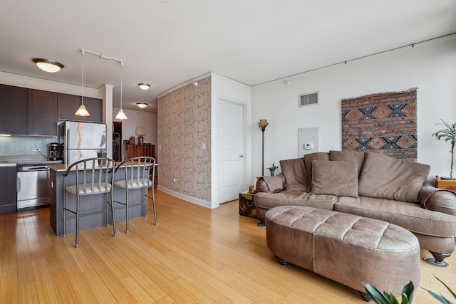225 N Columbus Dr Unit 5305, Chicago, IL 60601 - living area with light wood finished floors and baseboards
