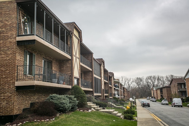 view of property with a residential view