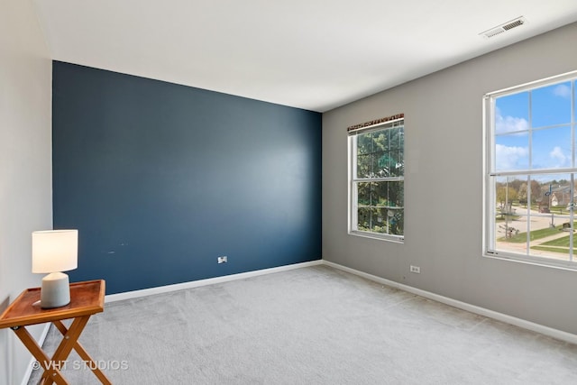 271 Valley Forge Ave, South Elgin, IL 60177 - unfurnished room featuring visible vents, carpet flooring, and baseboards