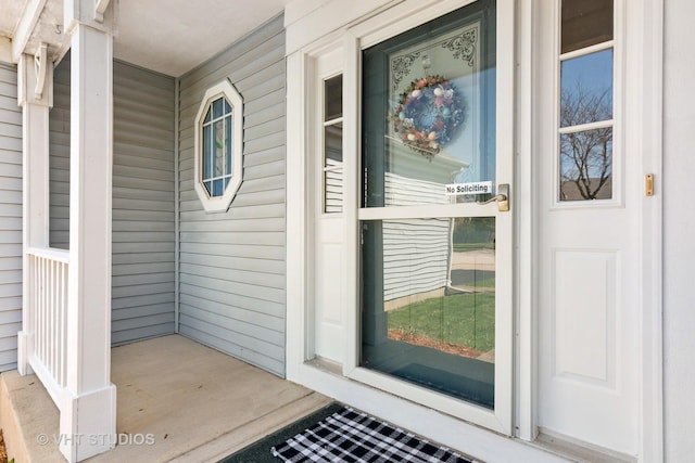 271 Valley Forge Ave, South Elgin, IL 60177 - doorway to property featuring a porch