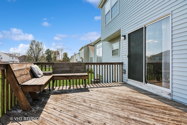 271 Valley Forge Ave, South Elgin, IL 60177 - wooden deck featuring a residential view