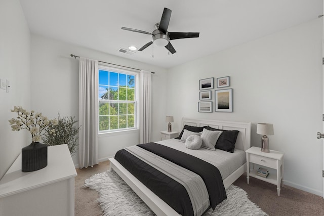 1529 E Arbor Ln, Arlington Heights, IL 60004 - carpeted bedroom featuring baseboards and a ceiling fan