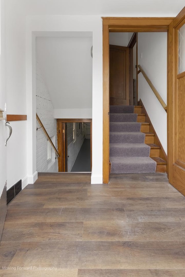 1916 Kenilworth Ave, Berwyn, IL 60402 - stairway featuring wood finished floors and baseboards
