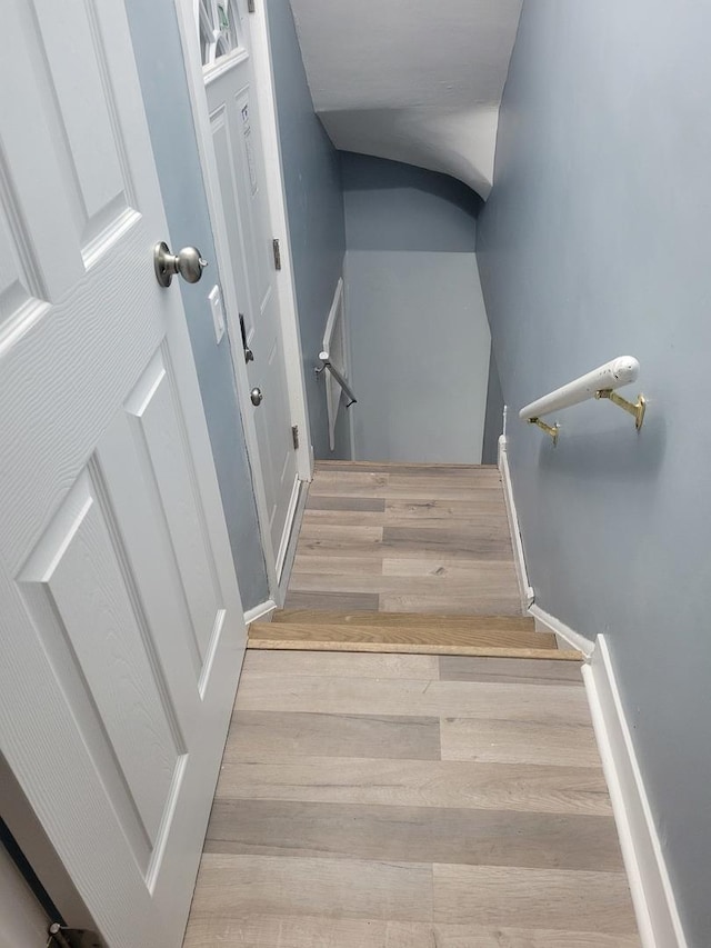 579 Price Ave, Calumet City, IL 60409 - staircase with wood finished floors and baseboards