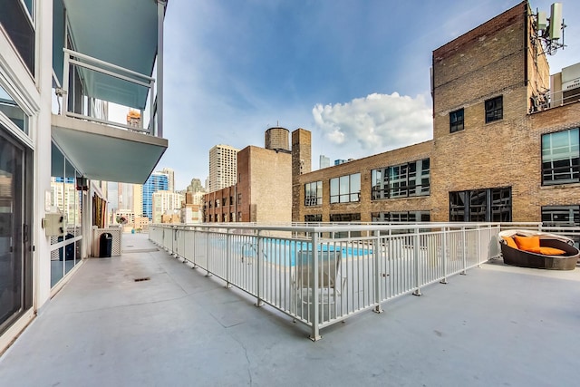 pool with a view of city