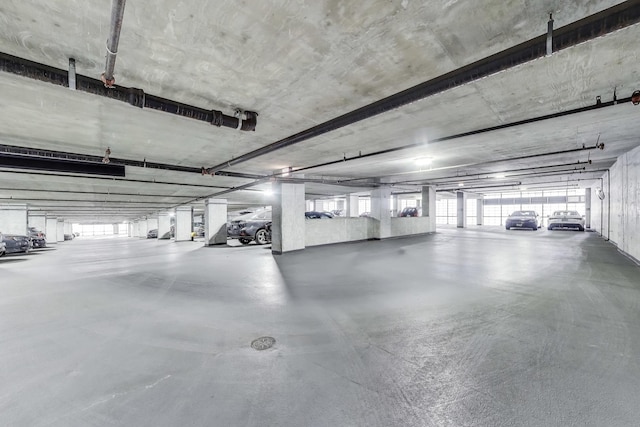 view of parking deck