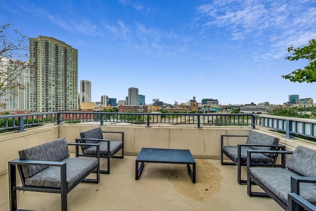600 N Kingsbury St Unit 1612, Chicago, IL 60654 - view of patio with a city view
